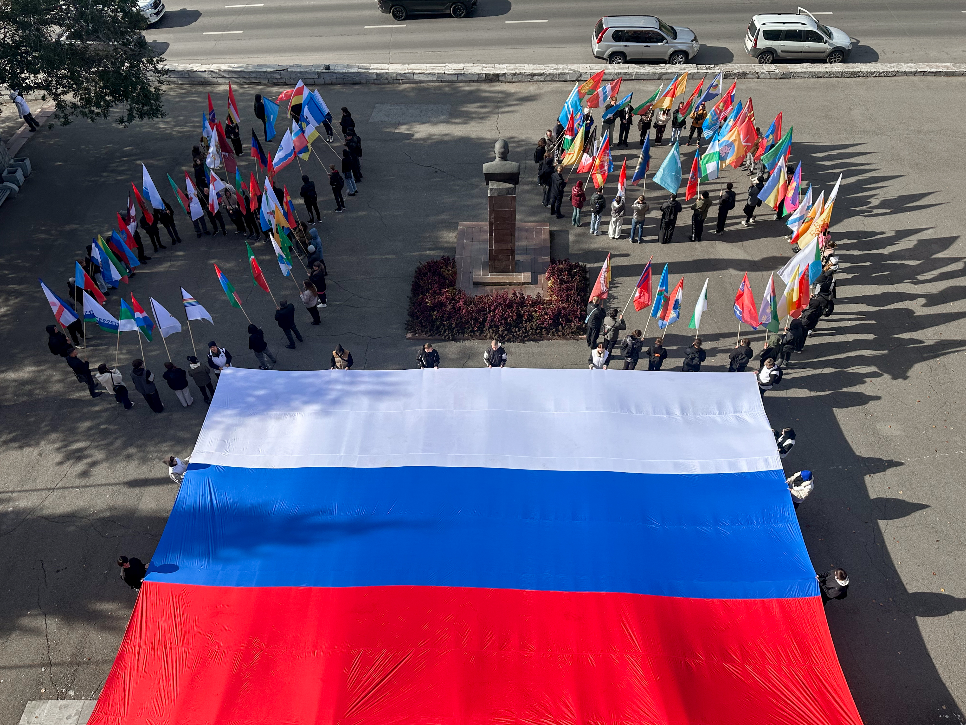 Флешмоб «Россия 89» .Барнауле